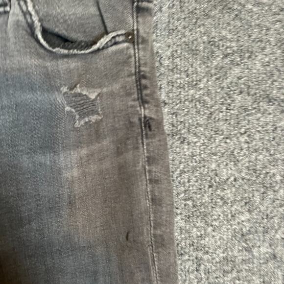 Adriano Goldschmied Jeans Womens 25 Gray Slim Straight Cropped Frayed Hem - Picture 8 of 16